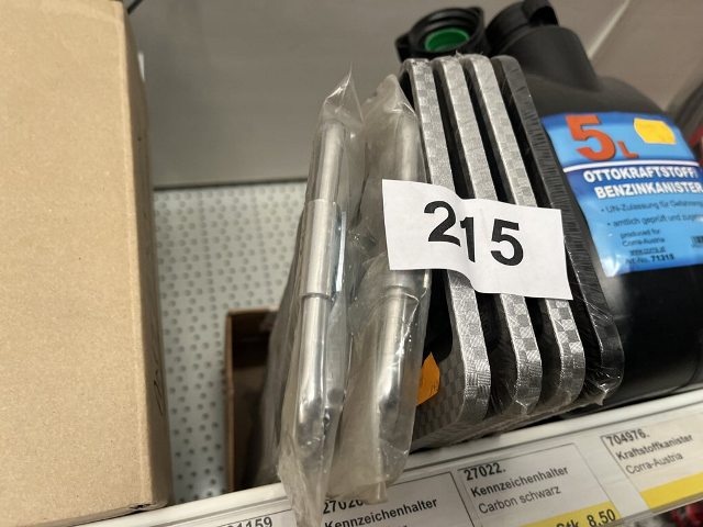 7 Stk. KFZ-Nummertafelhalterungen