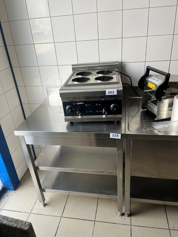Edelstahl Arbeitstisch ca.80/70 cm