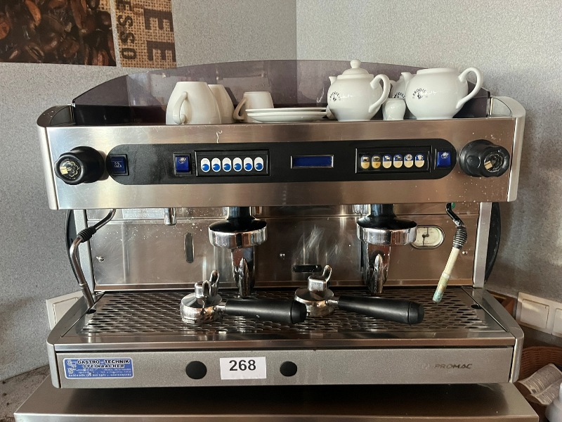 2-gruppige Kaffeemaschine PROMAC 80/55/55 cm ( Gastrotechnik Steinbacher )