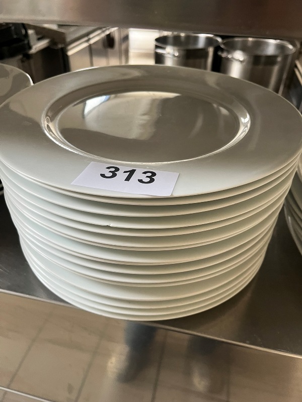 15 St&uuml;ck Gastroteller flach 31 cm Durchmesser