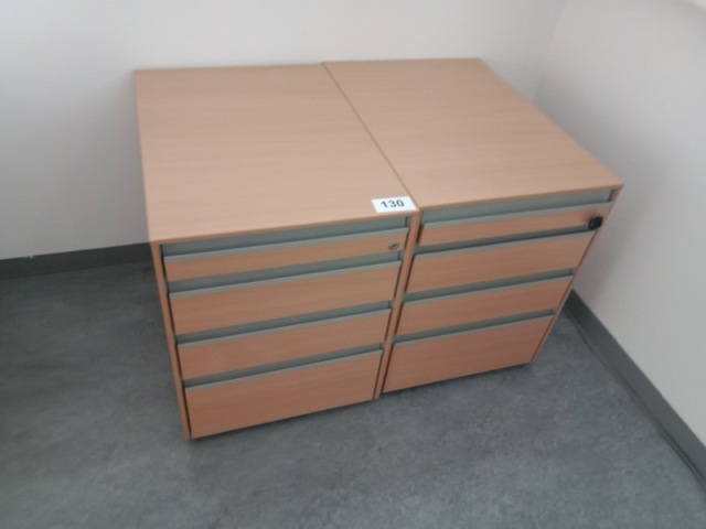 2 Stk. Hali Rollcontainer, ca. 43 x 60 x 55 cm