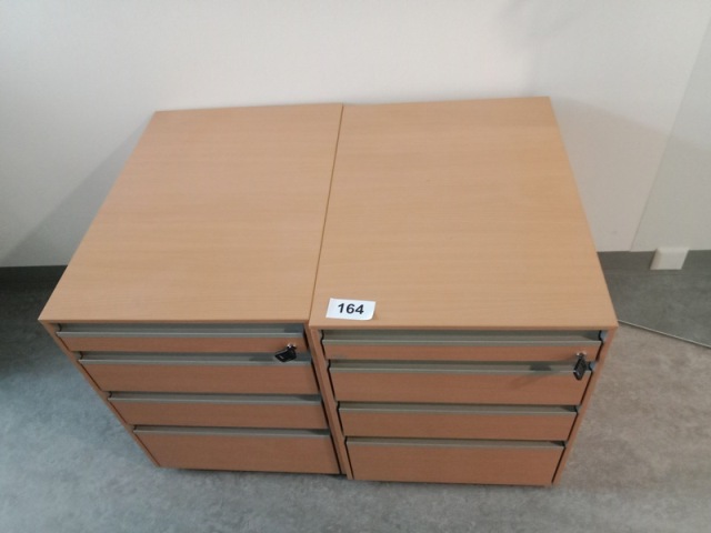 2 Stk. Hali Rollcontainer, ca. 43 x 60 x 55 cm