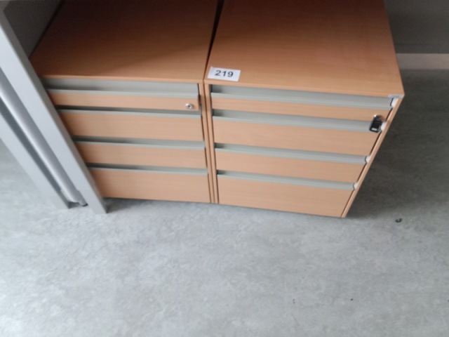2 Stk. Hali Rollcontainer, ca. 43 x 60 x 55 cm