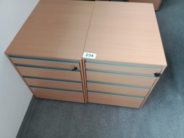 2 Stk. Hali Rollcontainer, ca. 43 x 60 x 55 cm