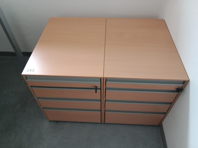 2 Stk. Hali Rollcontainer, ca. 43 x 60 x 55 cm