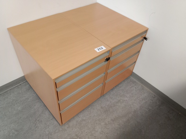 2 Stk. Hali Rollcontainer, ca. 43 x 60 x 55 cm