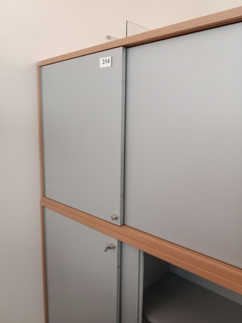 Aktenschrank-Kombination B 120, H ca. 220 cm, 6 Ordnerh&ouml;hen