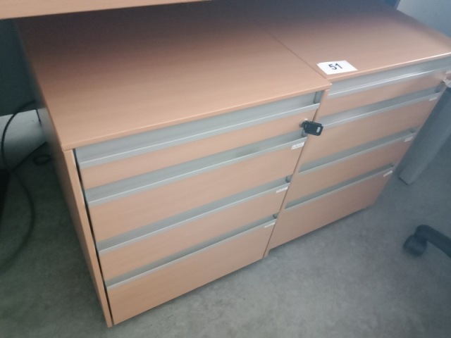 2 Stk. Hali Rollcontainer, ca. 43 x 60 x 55 cm