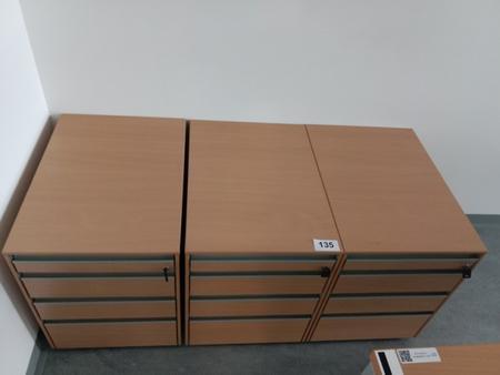 3 Stk. Hali Rollcontainer, ca. 43 x60 x 55 cm 3 Stk. Hali Rollcontainer, ca. 43 x60 x 55 cm