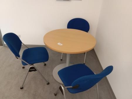 Besuchertisch DM 80 cm mit 3 Stühlen Besuchertisch DM 80 cm mit 3 Stühlen